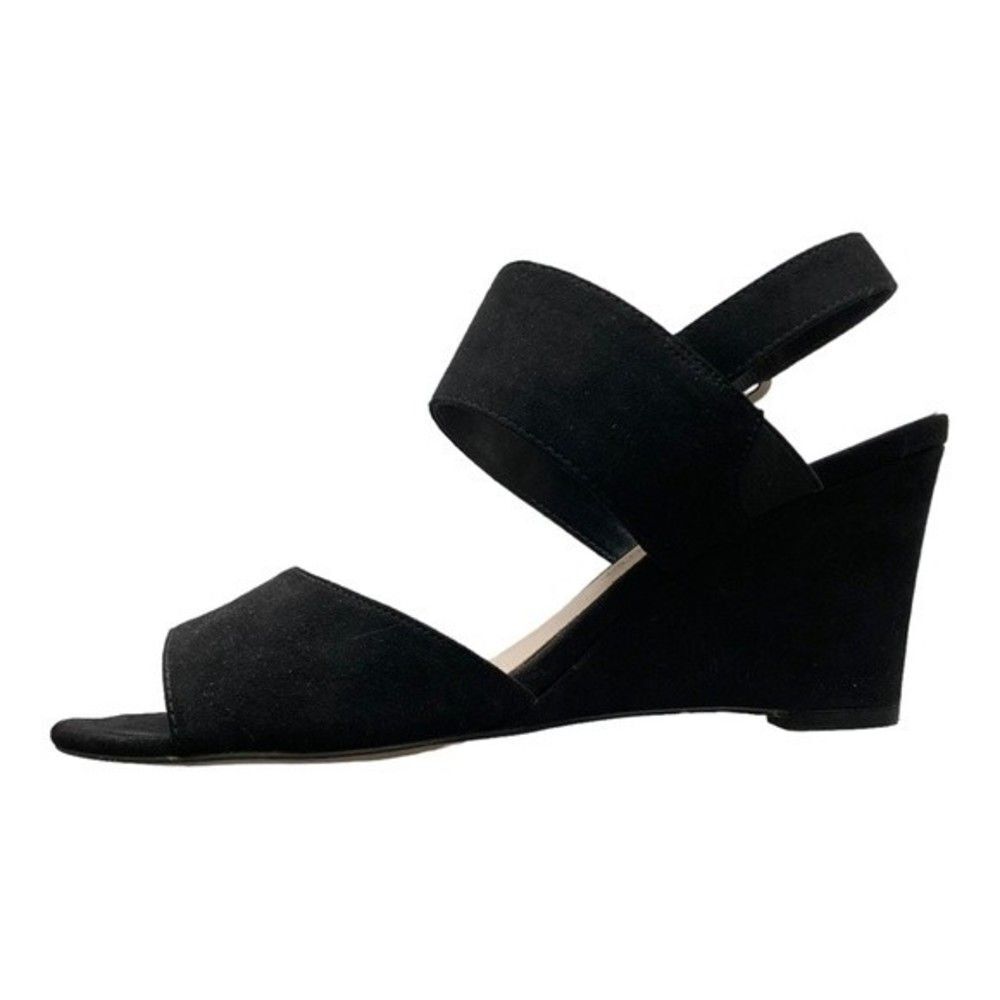 Athena Alexander Black Wedge Sandals - Picture 8 of 9